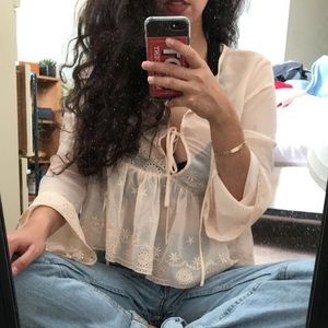 70s Flowy Blouse
